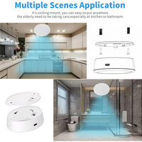 Sensor de Movimiento Estático para Personas Mayores con WiFi Tuya, Sensor de Detección de Caídas Humanas, Sensor de Detección de Cuerpo Humano, Alarma de Seguridad para el Cuidado de Personas Mayores
