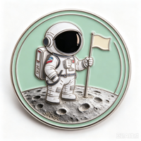 Ensemble de badges personnalisés en émail dur, astronaute, broche en alliage de zinc pour sac à dos, décoratif, souvenir, cadeau