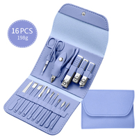 Kit de manucure et pédicure de voyage très vendu, réutilisable, en acier, pour les soins quotidiens des ongles