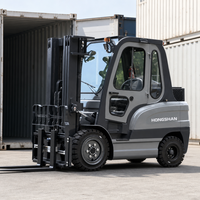 Forklift Elektrik Ringkas 3 Ton Baterai Lithium Counterbalance CE MSDS 60V untuk Logistik Gudang, Tinggi Angkat 3m 5m 6m, Dijual