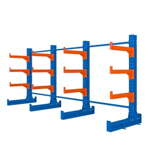 Steel Cantilever <b>Racking</b> <b>System</b> Adjustable Arm Vertical Pipe <b>Storage</b> Rack Industrial Shelving Corrosion Resistant Single Sided - Product Image 3