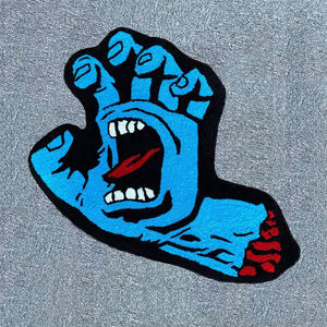 Forma personalizada patrón de dibujos animados Alfombra tejida corte tamaño cuadrado área sala de estar alfombra marcador - Product Image 2