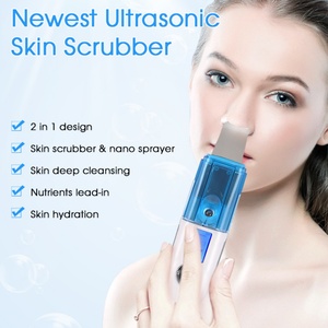 Nouveauté : Nettoyeur de peau, exfoliant, pulvérisateur facial, spatule ultrasonique, machine pour éliminer les peaux mortes, exfoliant pour la peau - Product Image 3