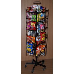 מקצועי במפעל הקמעונאי חנות מתקן צינור פלדת מסגרת מתכת חוט מסגרת מחזיק custom חטיפים מזון תצוגת מדף - Product Image 6