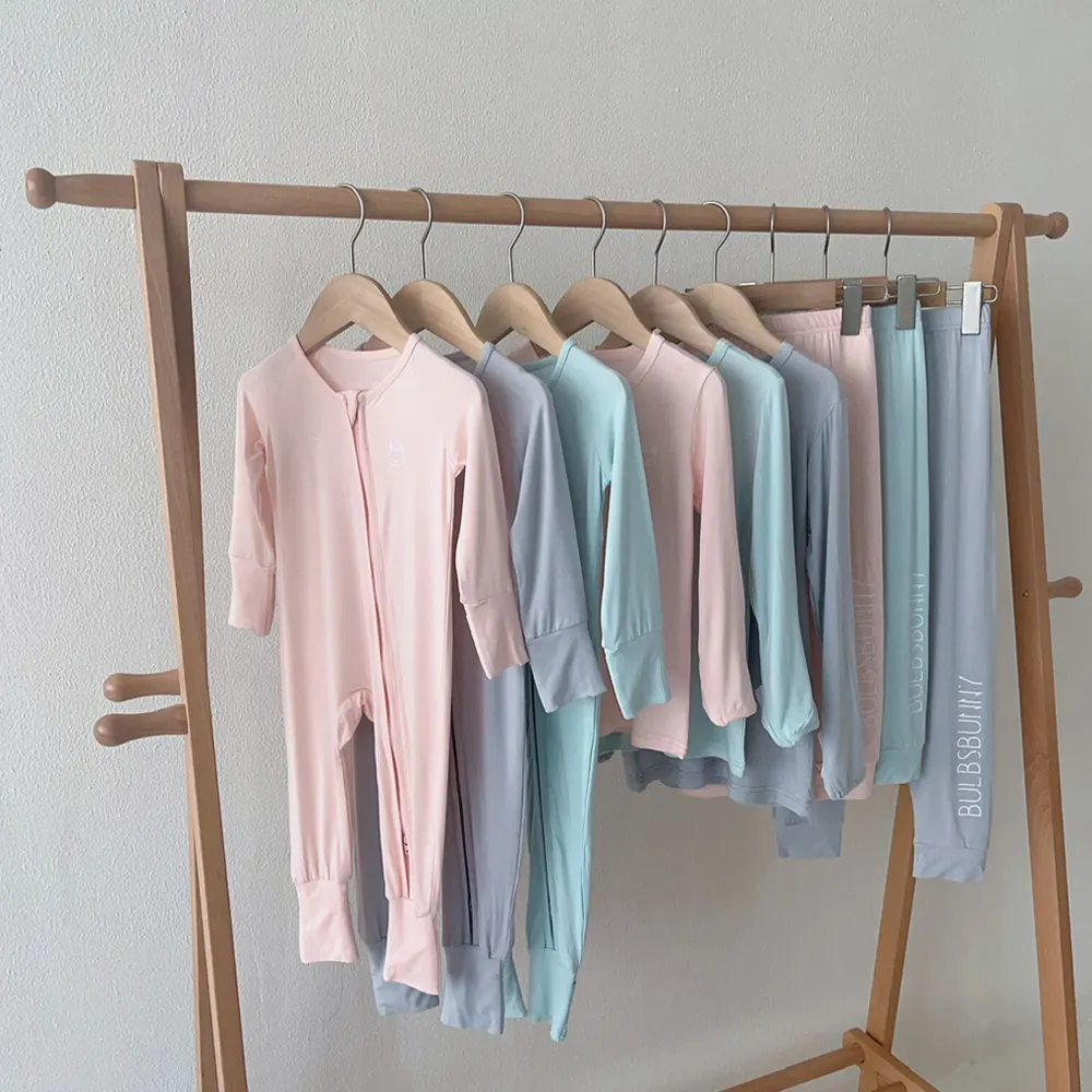 Vêtements pour bébés pyjamas personnalisés en bambou pour bébés pyjamas en bambou pour bébés vêtements d'été pour bébés nouveau-nés garçons de 0 à 3 mois