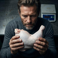 Cuisses de poulet halal certifiées avec peau, en vrac, 650g+, en boîte, pour la restauration en gros et applications culinaires polyvalentes