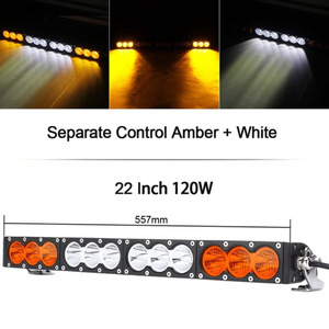 Barras de luz LED todoterreno de 180W, focos de camión de tira amarilla y blanca con iluminación de barra de red de coche modificada - Product Image 4