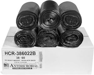 Bolsas de Basura Resistentes Tough Bag de 40-45 Galones (Paquete de 125) |   Bolsas de Basura Negras |   39, 40, 42, 45 Galones |   Hecho en EE. UU. - Product Image 1