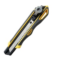Haute qualité 25MM bouton auto-verrouillage 2-en-1 couteau casser cutter