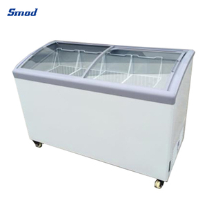 Sliding Glass Door Curved Chest <b>Freezer</b> Island Dsh-336c Island <b>Freezer</b> - Product Image 5