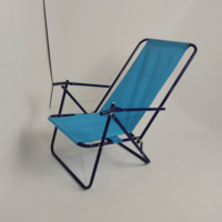 Chaise en métal 2 positions pliable réglable en hauteur pliable Camping plage sac à dos Brésil