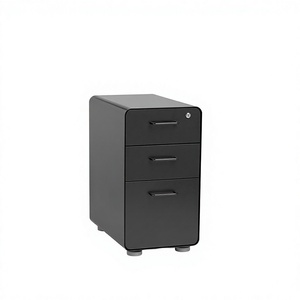 IYANEN Modern School Office Furniture <b>Under</b> <b>Desk</b> 3-Drawer Mobile- Steel Pedestal File <b>Cabinet</b> - Product Image 2