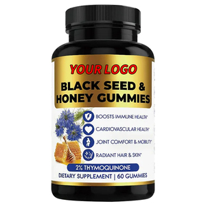 La pelle dei capelli radiante con Comfort dell'articolazione OEM aumenta la salute immunitaria 2% gummie di miele Oik, semi neri naturali - Product Image 1