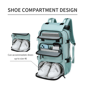 Zaino Impermeabile Premium per Esterni con 3 Modi di Trasporto, Scomparto Indipendente per Scarpe, Alta Capacità, Porta USB, Zaino da Viaggio - Product Image 2