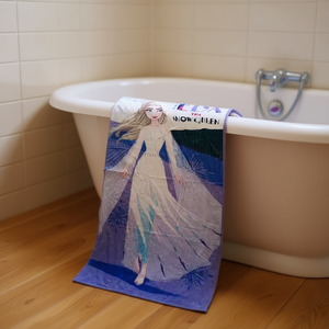 Toalla Infantil Frozen 100% Algodón 74x147 Cm Diseño Estampado de Dibujos Animados Para Habitación Infantil - Product Image 2