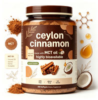 Gélules à marque privée OEM Cannelle de Ceylan avec huile MCT pour le soutien métabolique et l'équilibre quotidien