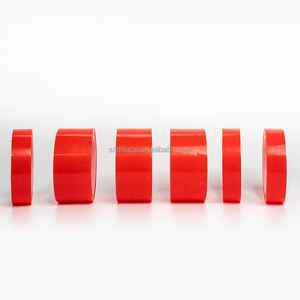 Ruban adhésif double face 160Mic Rouleau Jumbo Taille 1260mm x 500m Ruban rouge Ruban de film PET transparent - Product Image 2