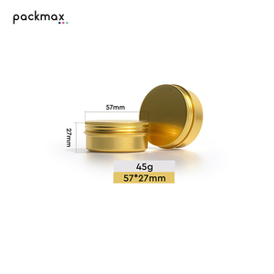 In Stock Double <b>Side</b> Gold Aluminum Jar 25-140g for Hand Cream Body Lotion Face Cream Scrub - Ancient Style Tin Wholesale - Product Image 5