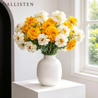 DALLISTEN Vente en gros de branches de pivoines artificielles en soie à 3 têtes, fleurs artificielles réalistes pour la décoration de la maison, les centres de table de mariage