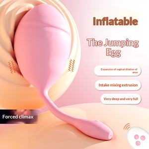 ของเล่นทางเพศสำหรับผู้หญิงแบบสวมใส่ได้ รูปทรงไข่กระโดด ควบคุมด้วยรีโมท ทำจากวัสดุเหมือนจริง มองไม่เห็น - Product Image 1