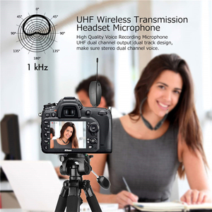 Tai Nghe Không Dây UHF Micrô Tai Nghe Mics Và 1 Bộ Thu Mic Ghi Âm Cho Điện Thoại Máy Ảnh Loa Giọng Nói - Product Image 5