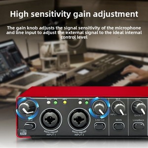 Tarjeta de Sonido USB Externa Compacta Profesional para Transmisión <span class=keywords><strong>en</strong></span> <span class=keywords><strong>Vivo</strong></span>, Grabación, Karaoke e Instrumentos Musicales - Plug-and-Play para Computadora - Product Image 3