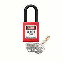 Cadenas de sécurité OEM 38 mm, cadenas de sécurité personnalisés pour isolation, cadenas de blocage LOTO avec clés maîtresses