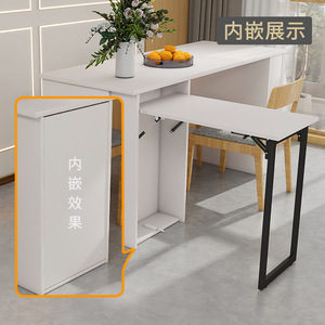 Shengshimingxin Hidden Folding Dining Table Rack Cold-Rolled Steel Modern Simple Space Saving Hardware Accessory - Product Image 1
