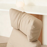Chaise de bureau ergonomique en cuir pour grossistes avec support lombaire réglable, idéale pour la maison et le bureau