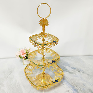 New Style Fruit <strong>Serving</strong> <strong>Plate</strong> Living Room Home <strong>Creative</strong> European-Style Tea Table Personalized Fashionable KTV Glass Cross-Border - Product Image 3