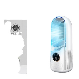 Silent Bladeless USB <b>Table</b> Fan with Negative Ion Purification Remote Control <b>Foldable</b> Design 6-Speed Adjustable - Product Image 1