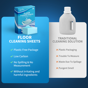 Detergente Concentrato per Pavimenti con Enzimi Anti-Sporco, Confezione Senza Plastica, Ecologico, Fogli per Pulizia Pavimenti 100% Solubili - Product Image 5