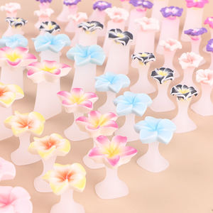 Esmalte de uñas profesional de estilo japonés <span class=keywords><strong>separadores</strong></span> de <span class=keywords><strong>dedos</strong></span> de <span class=keywords><strong>silicona</strong></span> conveniente portátil en forma de Margarita arte de uñas sólido Flexible - Product Image 4