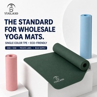 Tapete de Yoga Yugaland Golf Club Pro TPE de un Solo Color, Alta Resistencia, Antideslizante, para Entrenamiento Deportivo de Alto Nivel, Venta al Por Mayor