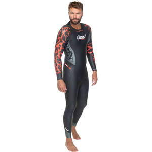 Traje de Neopreno CRESSI para Hombre, Negro/Rojo, Modelo DG00241, 2/3/4mm, Talla XS/1, Mayor Visibilidad, Fabricado en KH - Product Image 4