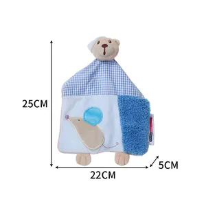 Artoon-babero de oso para bebé, divertido peluche personalizado, oferta