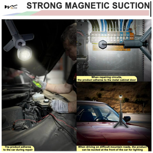 10000mAh pin <span class=keywords><strong>flash</strong></span> ánh sáng trắng Telescopic ráp cắm trại đèn lồng với 2 LED nguồn ánh sáng cho ngoài trời chiếu sáng di động - Product Image 3