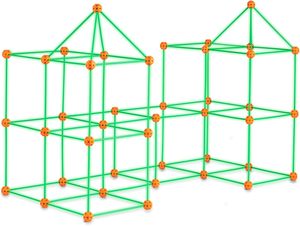 100 Piezas de Bloques de Construcción de Plástico Educativos DIY STEM, Juguetes de Construcción Luminosos para Niños, Certificados como Seguros para Construir Fortalezas - Product Image 4