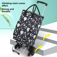 Sac de camping-car pliable et portable personnalisé chariot de supermarché chariot d'épicerie à roulettes pour magasin