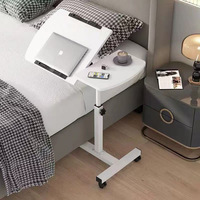 Table de chevet, mobile, table d'appoint pour ordinateur, petite table, table relevable pour chambre à coucher, bureau d'étude, table pliante pour ordinateur portable à domicile, cinq