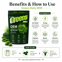 Gummies Super Greens en Gros pour le Bien-être Quotidien : Nutrition Complète à Base de Blé, Orge, Matcha et Pectine