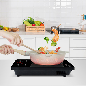 Cuisinière à Induction électrique 3500W, appareil à brûleur unique, plaque de verre en céramique or noir - Product Image 3