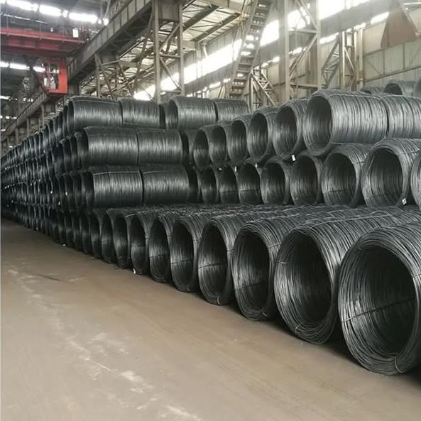 Electro Hot-dipped Galvanized Cold Drawn 5.5mm Construction Steel Wire Rod Drawing Black Carbon Sae Q235 Spring Steel Wire