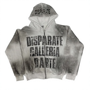 Sudadera con Capucha Negra con Estampado de Chicas Estrellas del Hip Hop Urbano, Personalizada con Logotipo, Sudadera Holgada de Invierno para Mujer, Estilo Y2K - Product Image 1