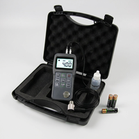 Medidor de Espesor Ultrasónico Multiprobes con USB y Soporte - para Tuberías de Plástico/Metal/Hierro Fundido/Vidrio