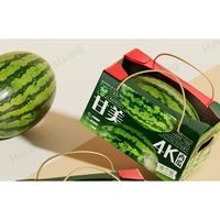 Boîtes à fruits carrées rigides en carton ondulé recyclé HAIXING, écologiques, avec gaufrage et impression de logo UV, commandes personnalisées acceptées