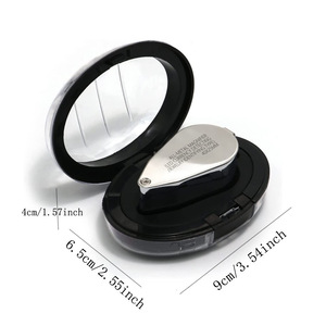 Portatile 40x da tasca pieghevole in acciaio gioielliere lente di ingrandimento a LED luce UV gioielli lente d'ingrandimento strumento essenziale per il <span class=keywords><strong>lavoro</strong></span> di <span class=keywords><strong>gioielleria</strong></span> - Product Image 3