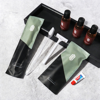 Fournitures hôtelières en gros certifiées CE, kits d'accueil personnalisés pour hôtels, brosses à dents, articles de toilette portables pour chambres d'hôtel