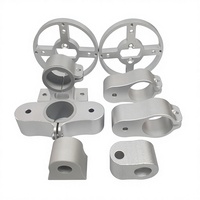 Asiento de Conexión Hueco de Aluminio Anodizado para Mecanizado CNC, Herraje Giratorio Mecánico Industrial