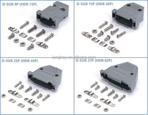 Cache de protection en plastique ABS de haute qualité pour connecteur D-SUB 15 broches, boîtier pour câble D-SUB 15 broches - Product Image 2
